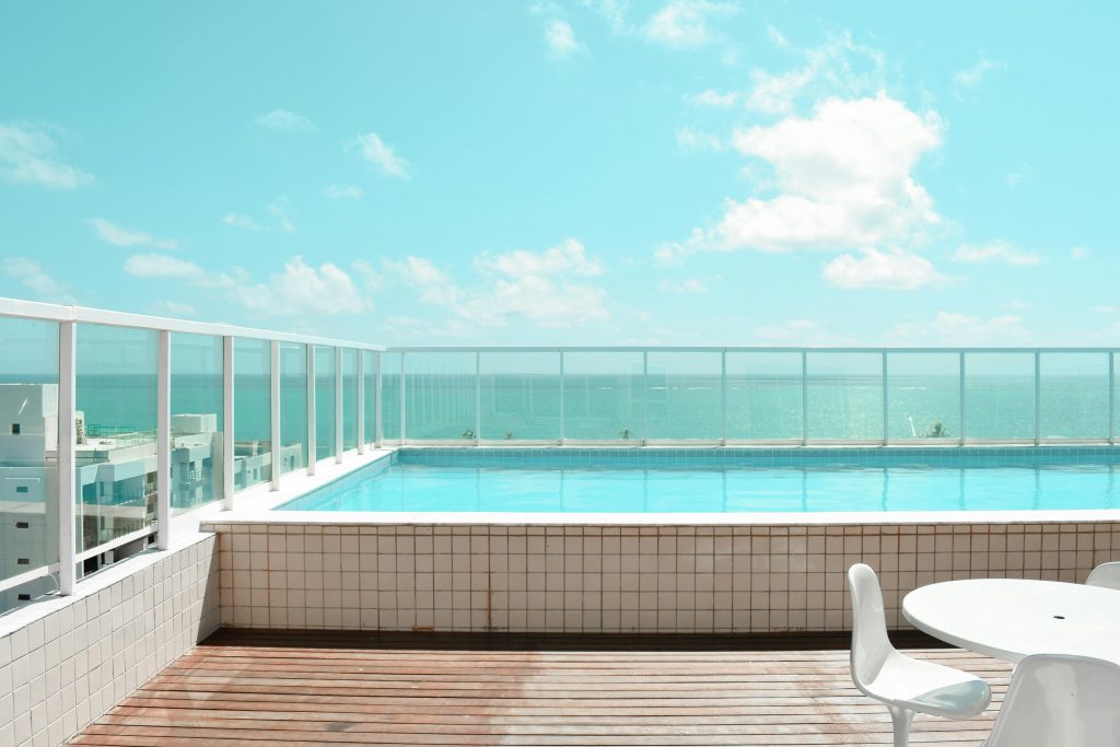 pool installation in blanco